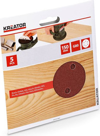 Varo נייר ליטוש 5 יחידות קוטר 150 מ"מ KRT231005  G80